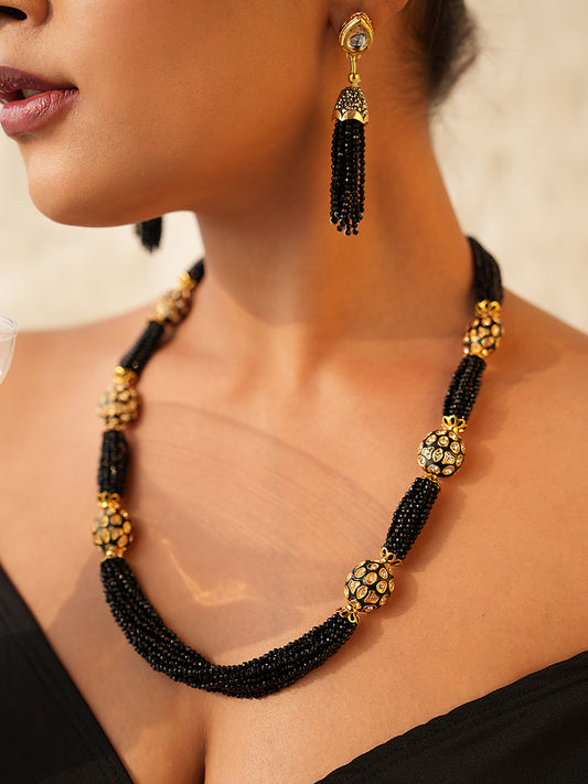 Midnight Grace Beaded Necklace Set