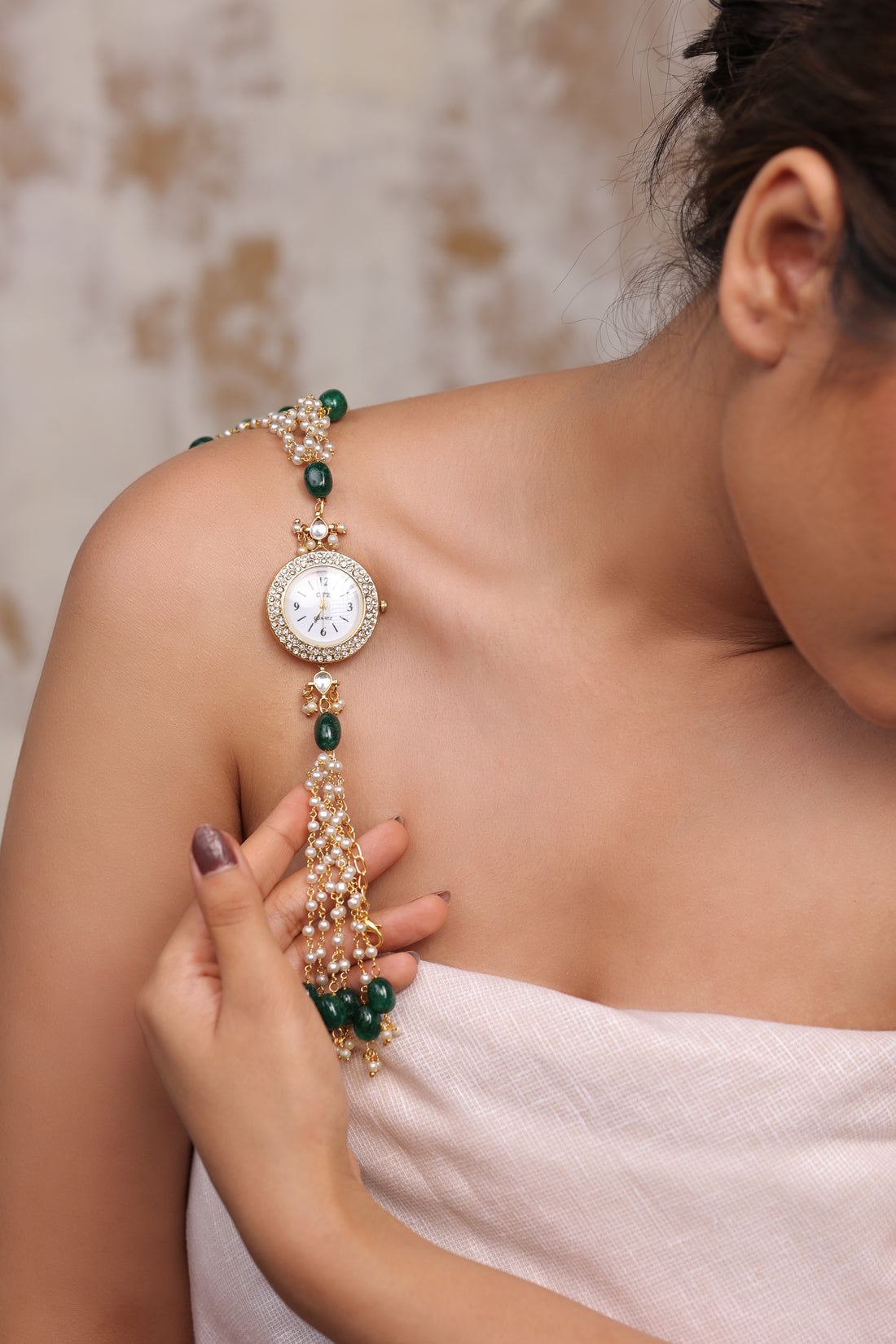 Serene Chronos Pearl-Quartz Signature Watch