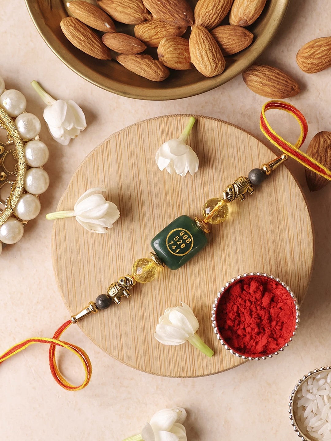 Green Jade Zibu Switch Rakhi