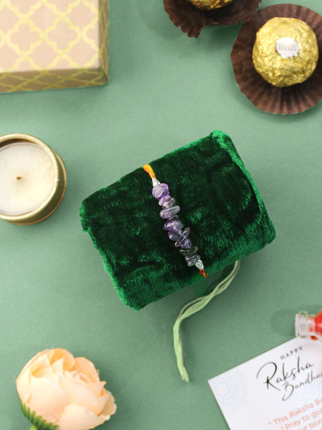 Amethyst Crystal Rakhi