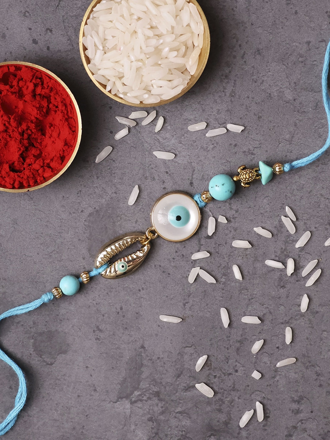 Evil Eye Turquoise Rakhi