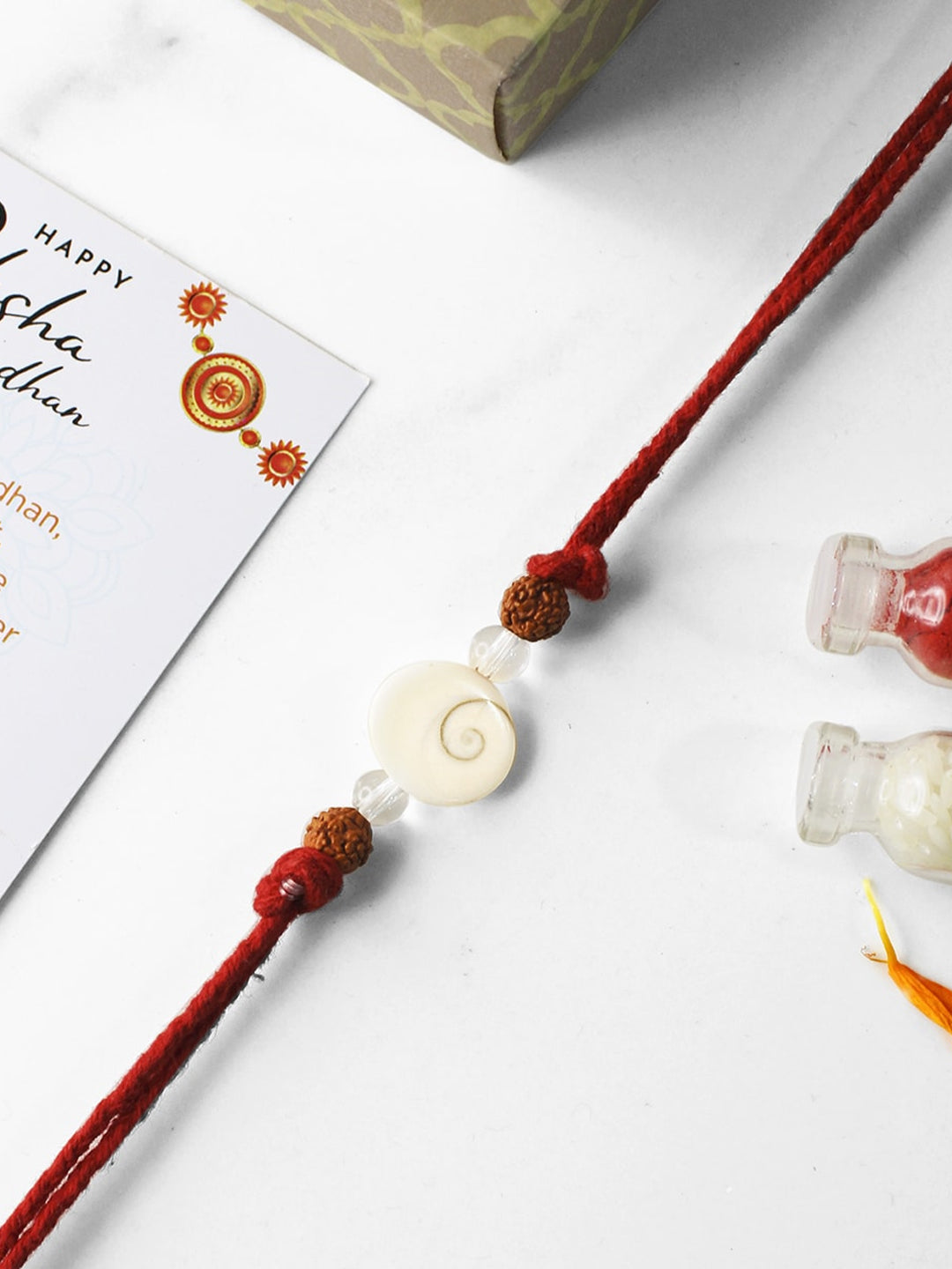 Gomti Chakra Rudraksh Rakhi - single