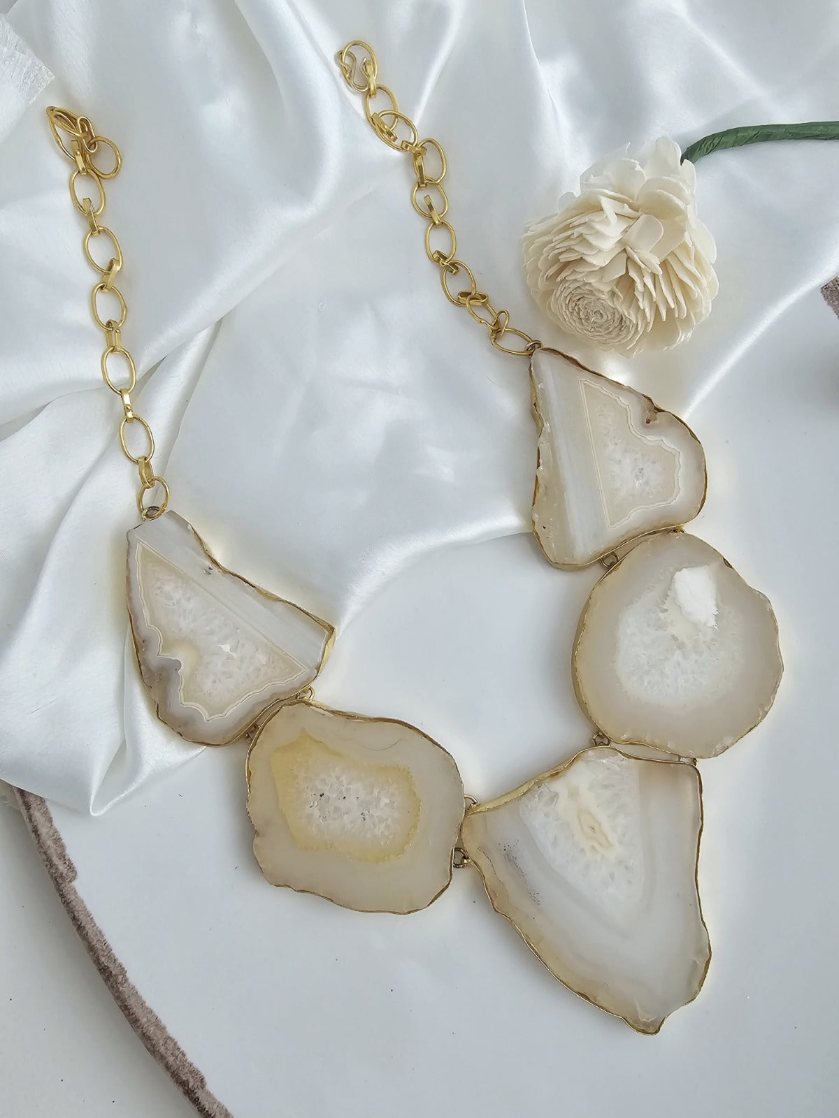 Drift Sea Agate Stone Necklace
