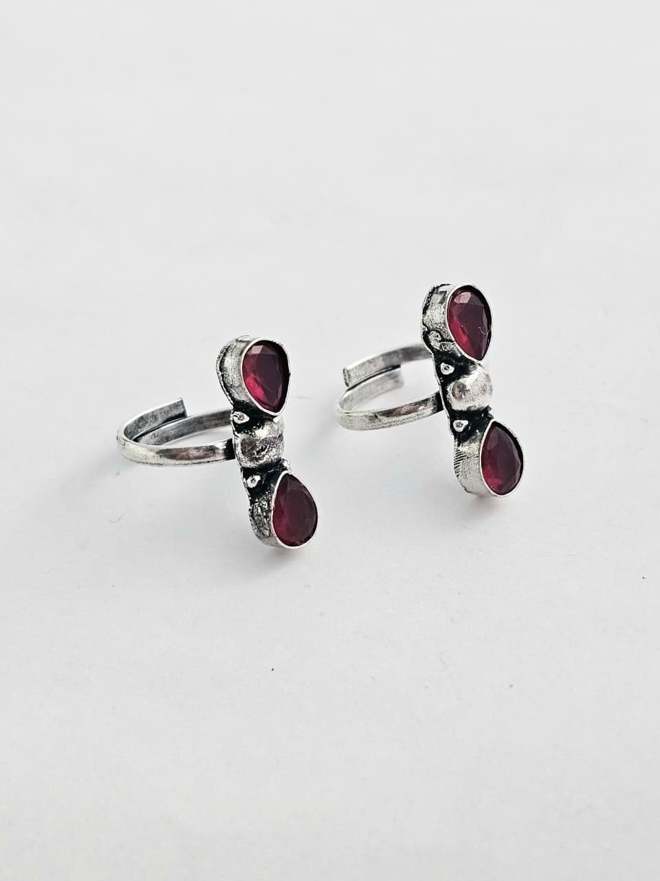 Sharvani Ruby Radiance Eternal Grace Toe Ring
