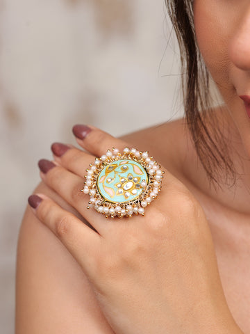 Pearled Embrace Ring