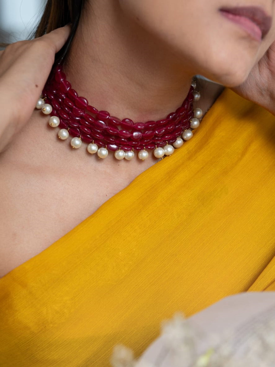 Pearl Dusk Duldul Choker