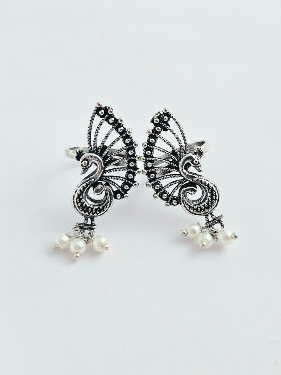 Mayurika Mystic Glow Enchanted Peacock Toe Ring