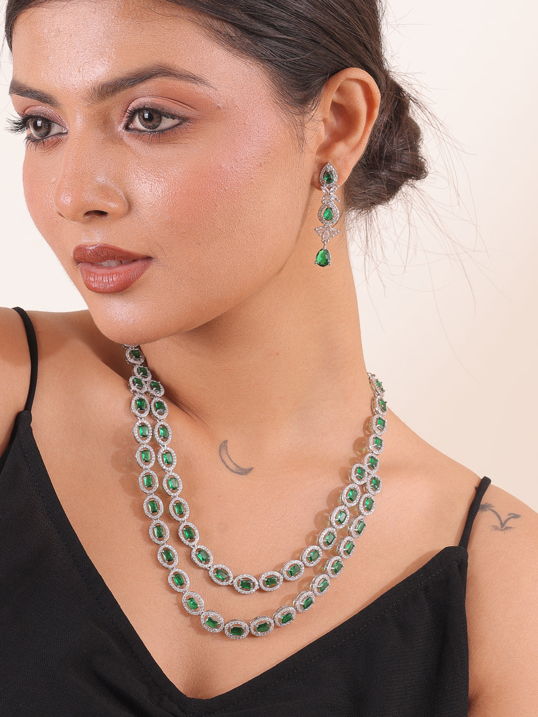 Emerald Grace AD Necklace Set