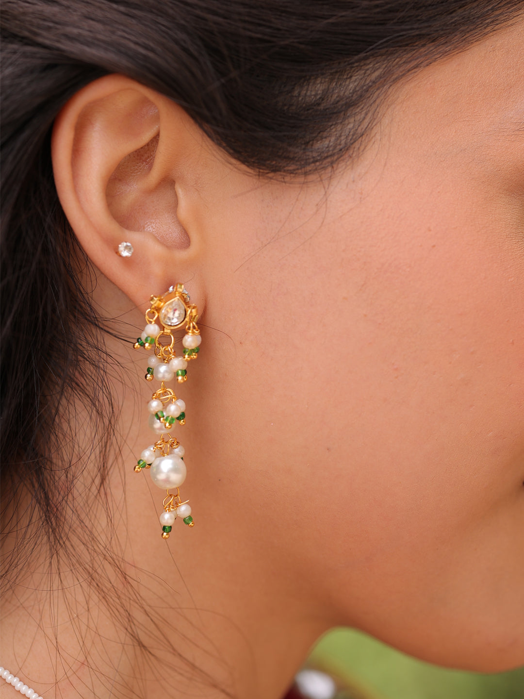 Pearl Majesty Enchanted Pachi Kundan Timeless Necklace Set