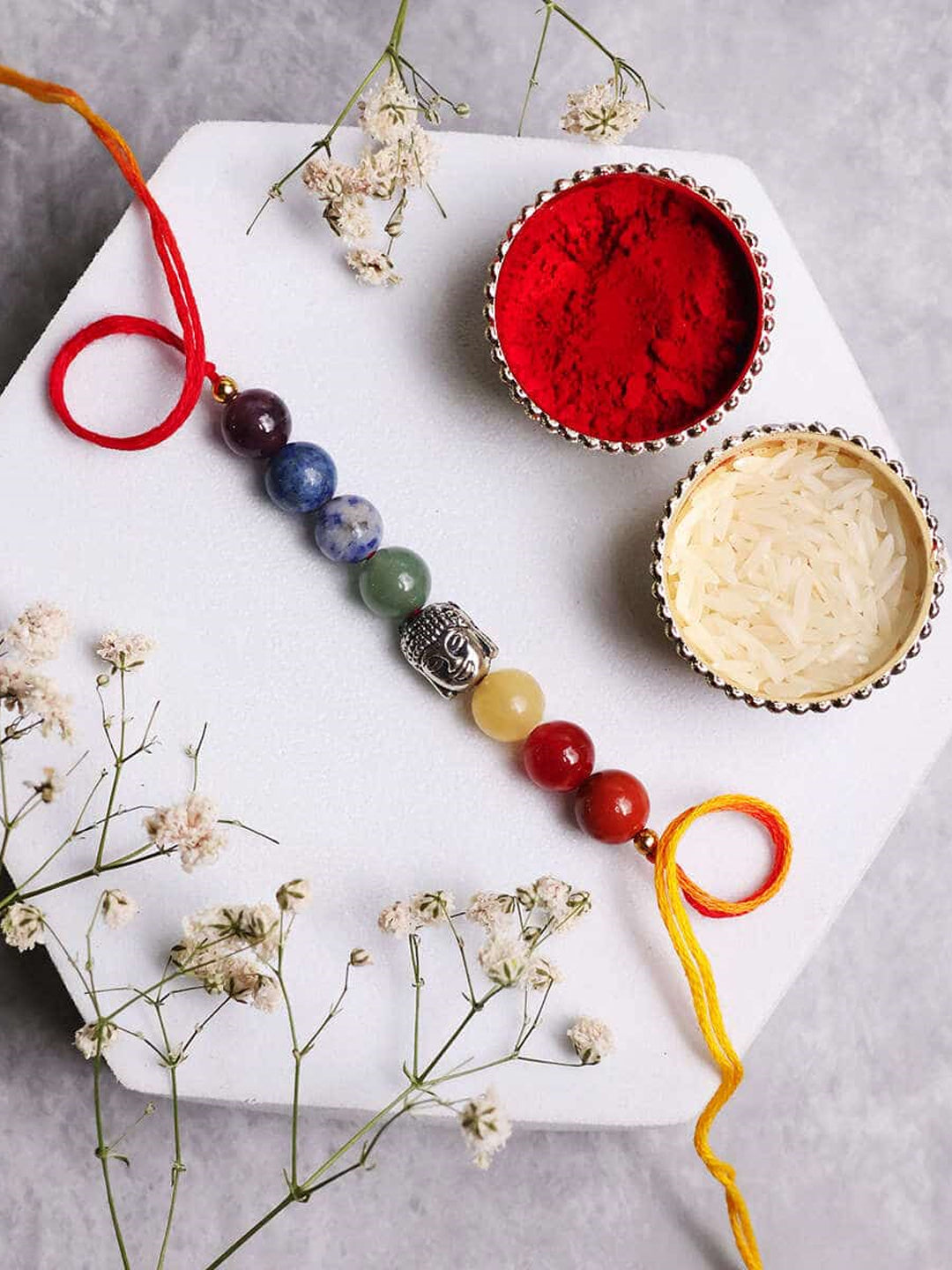 7 Chakra Buddha Charm Rakhi
