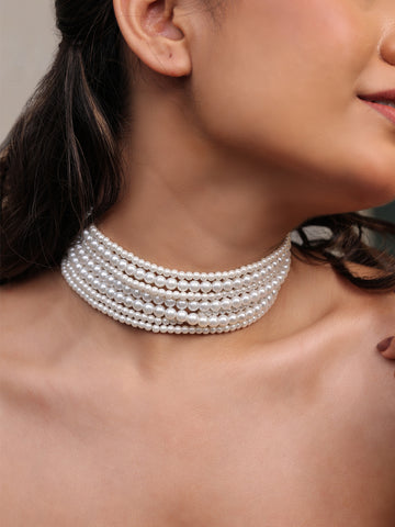 Sorelle Majestic Pearl Cascade Layered Grace Choker
