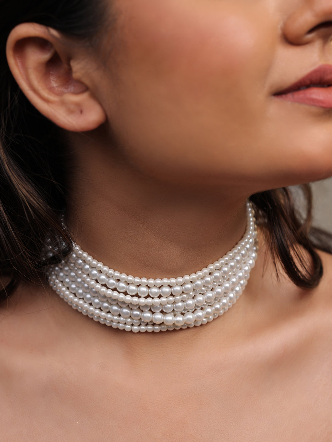 Sorelle Majestic Pearl Cascade Layered Grace Choker