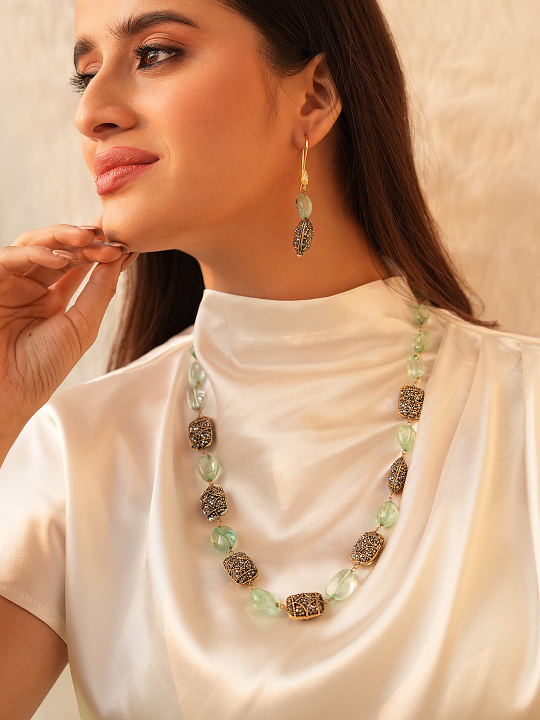 Celeste Dewdrop Sparkling Necklace Set