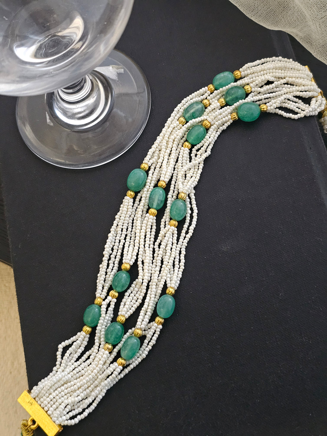Pearl Meadow Choker  Necklace