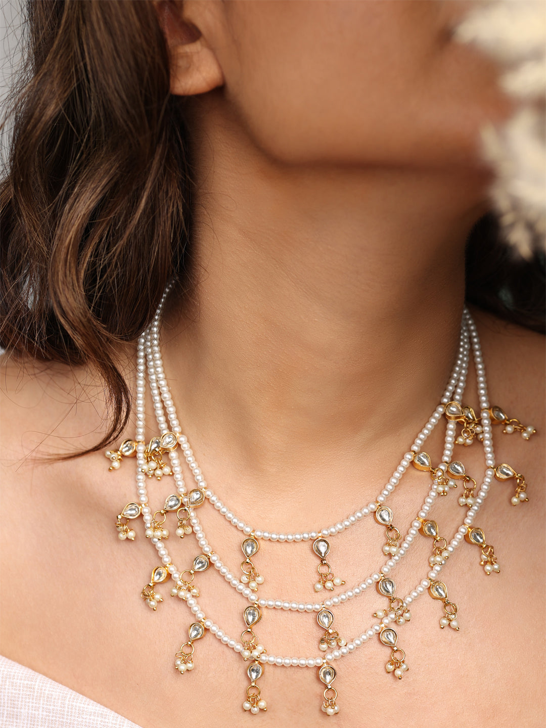 Regal Layers Pachi Kundan Necklace