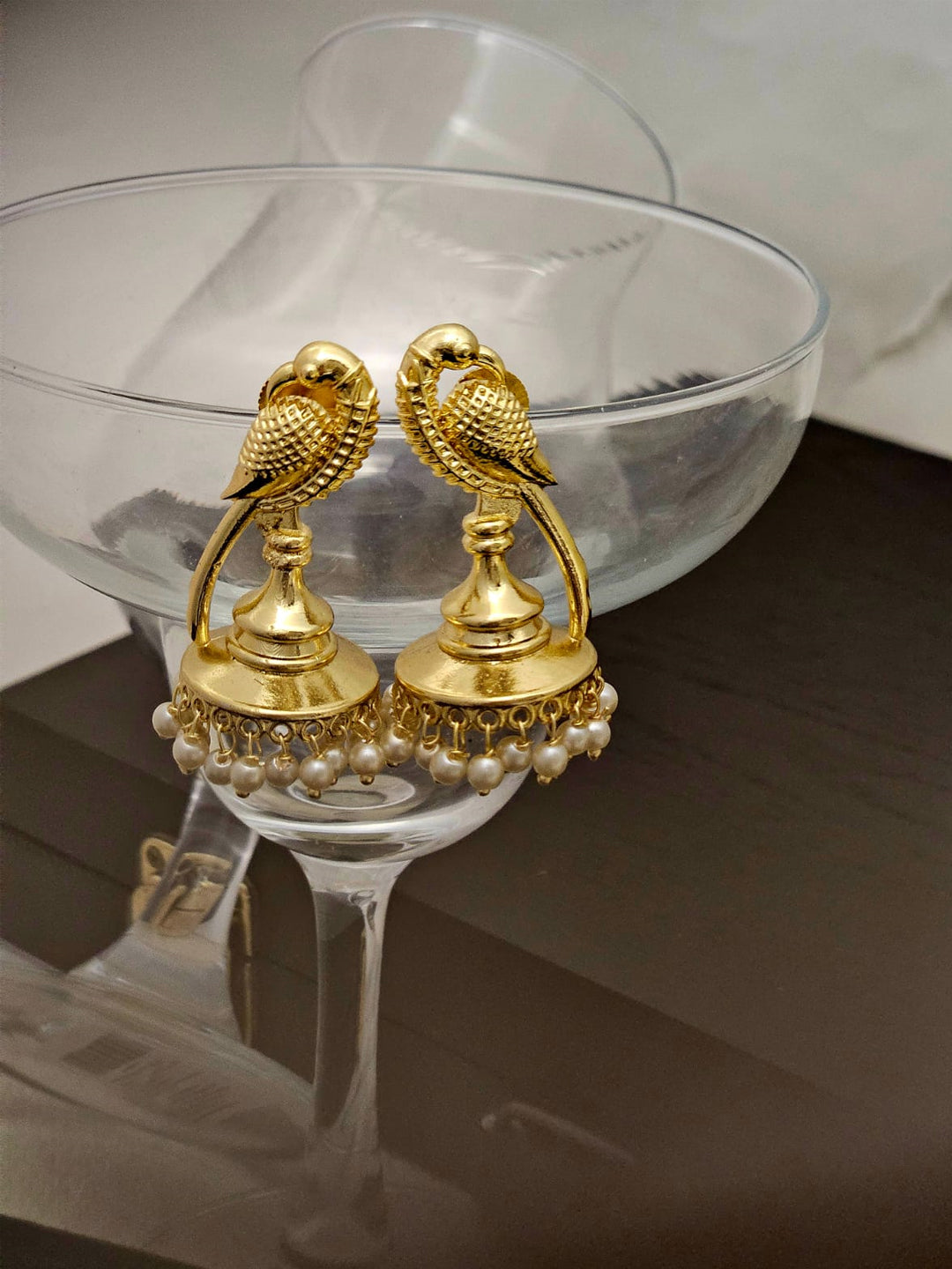 Anuradha Majestic Peacock Jhumka Earrings