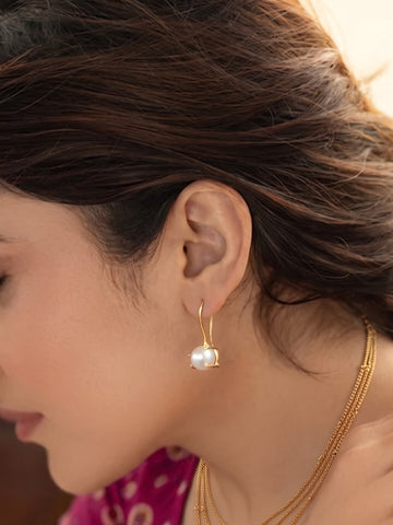 Gold plated earrings