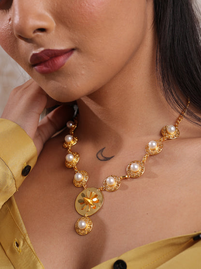 Amara Eternal Fleur Pearl Symphony Necklace