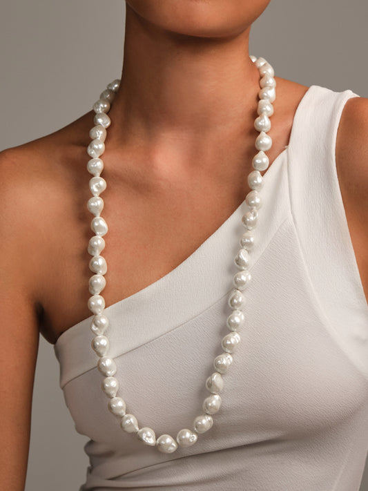 Luna Line Mother of Pearl Necklace