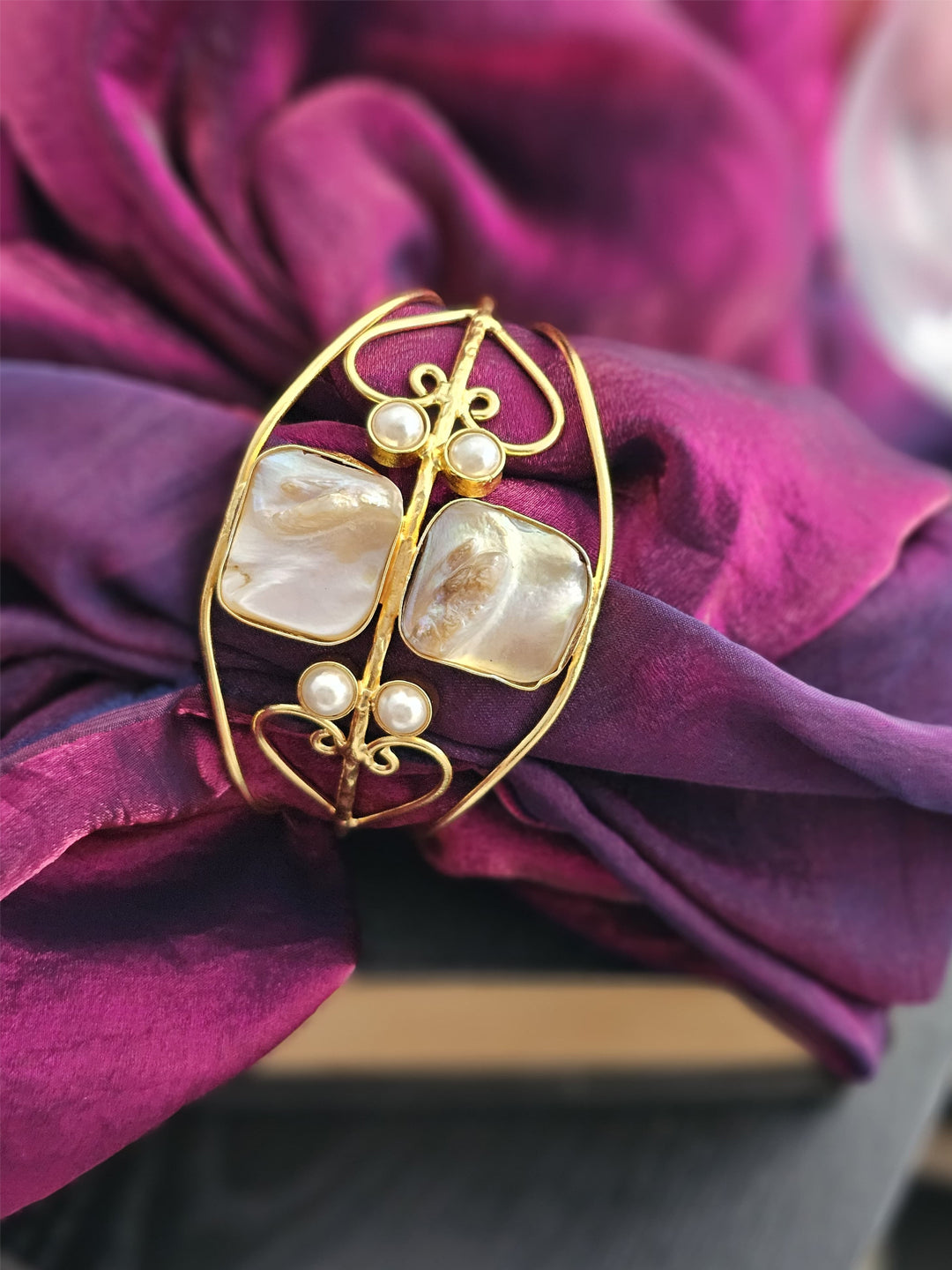 Aarini Lustrous Mother of Pearl Whisper Bracelet