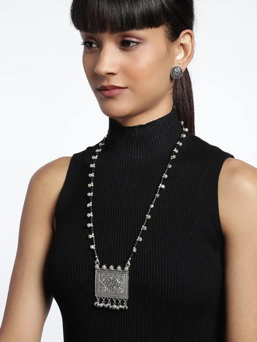 Kavya Bloom Bell Elegance Pendant Necklace Set