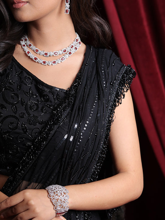 Radiant Layers AD Jewelry Set