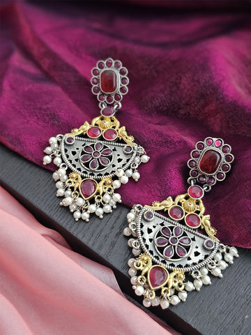 Crimson Glow Monalisa Earrings