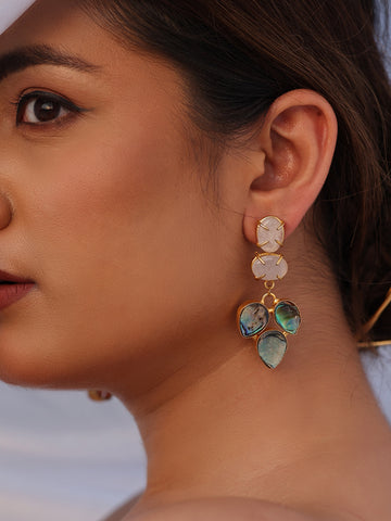 Seraphina Pastel Abalone Harmony Whisper Drop Earrings