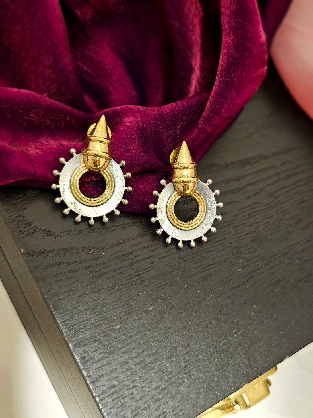 Kiyana Eternal Golden Horizon Dawn Radiance Stud Earrings