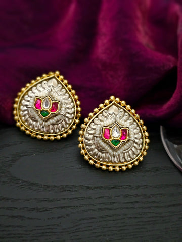 Tanvika Majestic Auric Radiance Timeless Stud Earrings