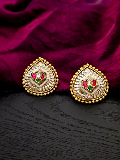 Tanvika Majestic Auric Radiance Timeless Stud Earrings