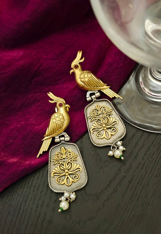 Arishta Majestic Golden Flight Eternal Grace Stud Earrings