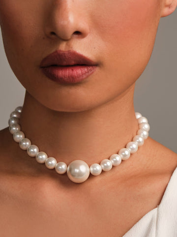 Pearl Whisper Glass Choker