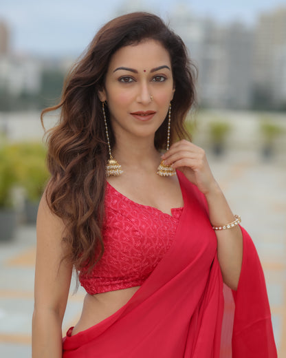 Anvika Lumina Pearl-Enchanted Cascading Jhumkas