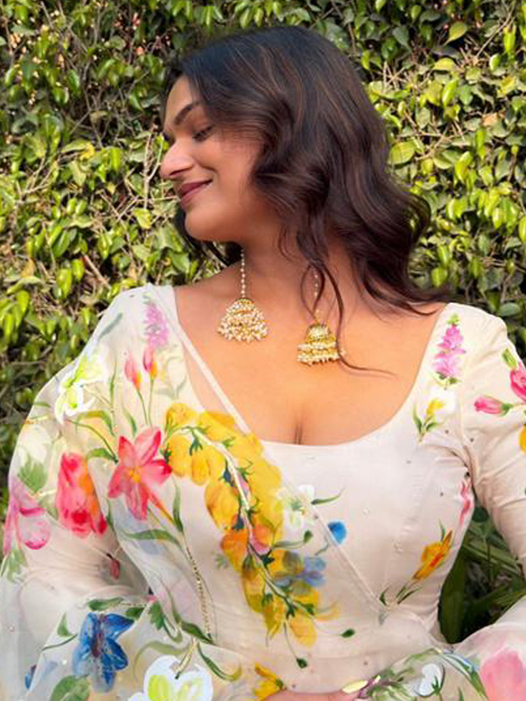 Anvika Lumina Pearl-Enchanted Cascading Jhumkas