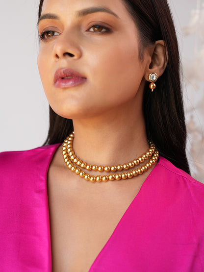 Ziva Aurelia Dual-Strand Pearl Necklace Set