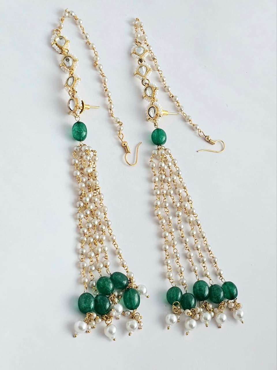 Nityara Pearl Kundan Regal Heritage Danglers