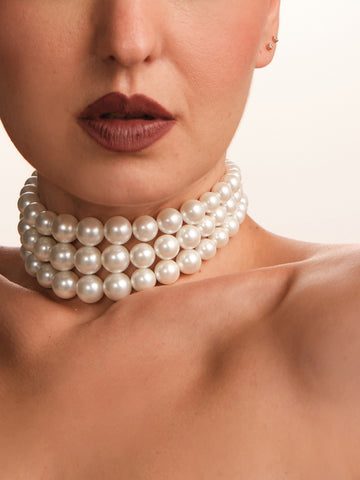 Trilaya Freshwater Pearl Choker