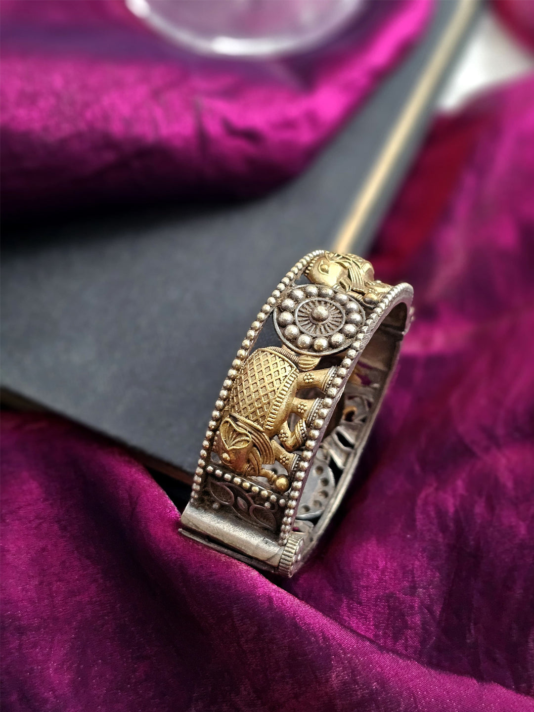 Iravati Twilight Harmony Dual-Tone Bangle