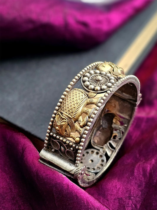 Twilight Harmony Dual-Tone Bangle