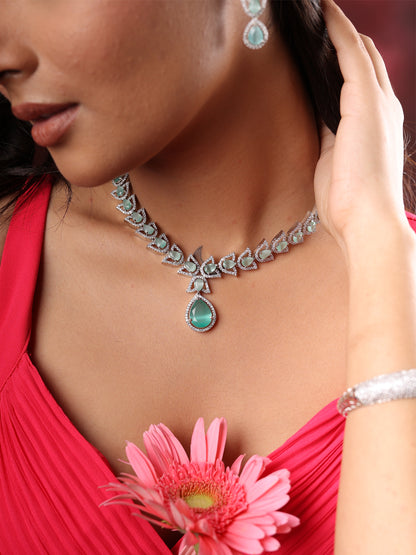 Mint Grace AD Pendant Set