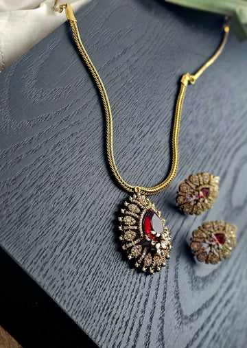 Azure Elegance Rani Haar Necklace Set