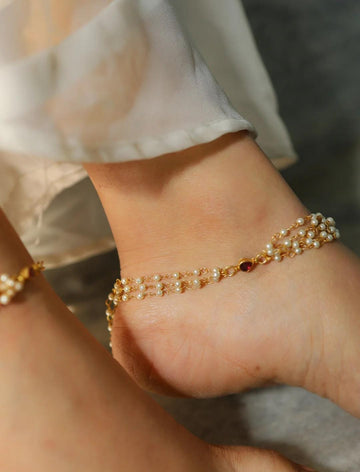 Pearl Auric Anklet