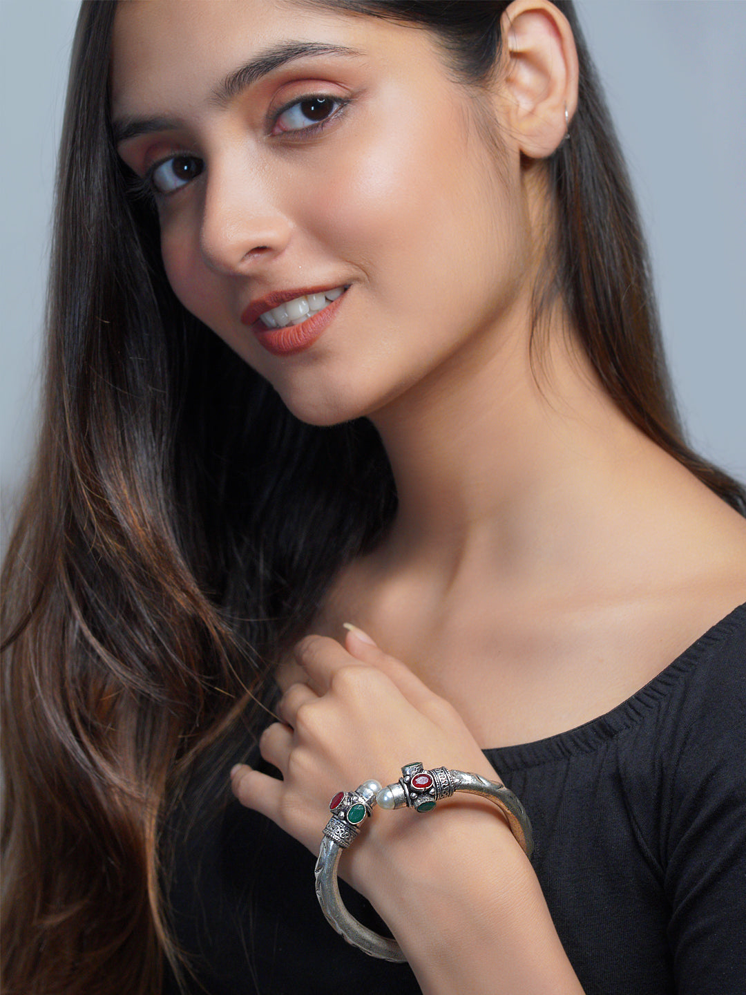 German silver plated kada