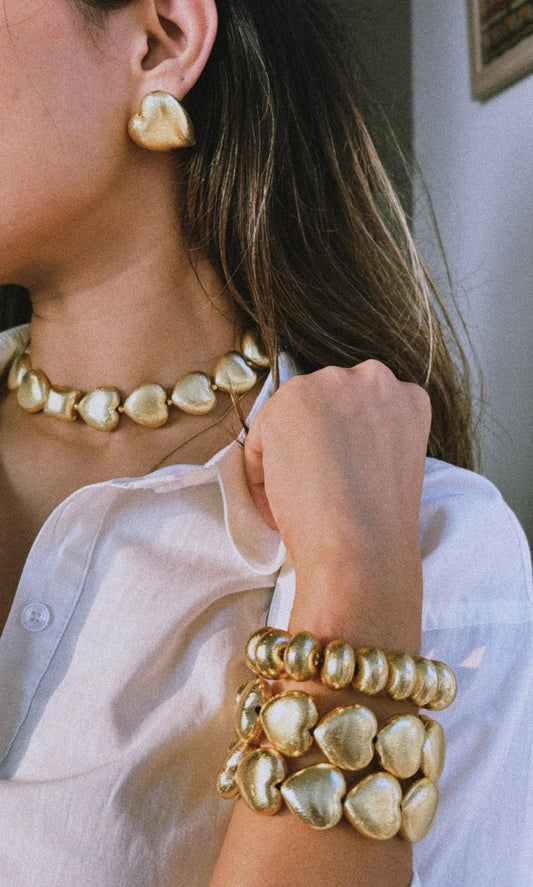 Dilruba Heart-Shaped Necklace Set