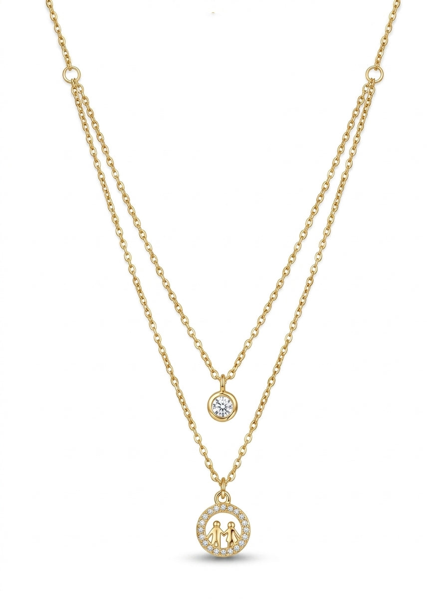 Everlink Duo Pendant Necklace