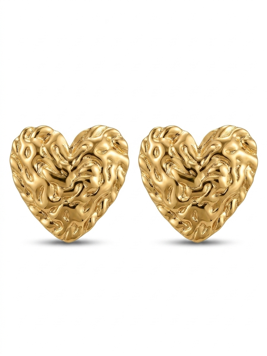 Golden Heart Earrings