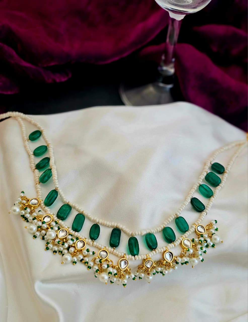Regal Pachi Quartz Necklace Set