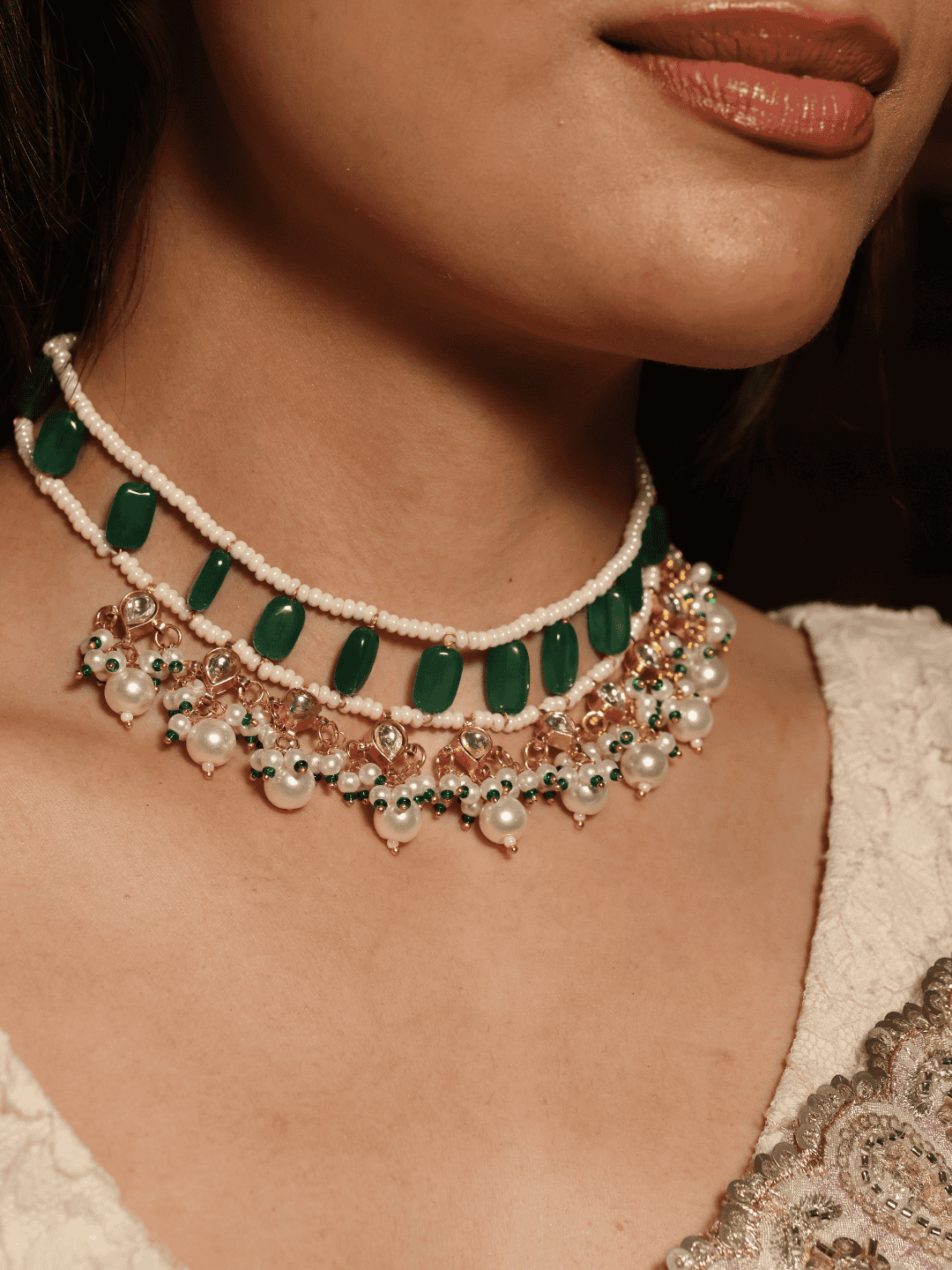 Regal Pachi Quartz Necklace Set