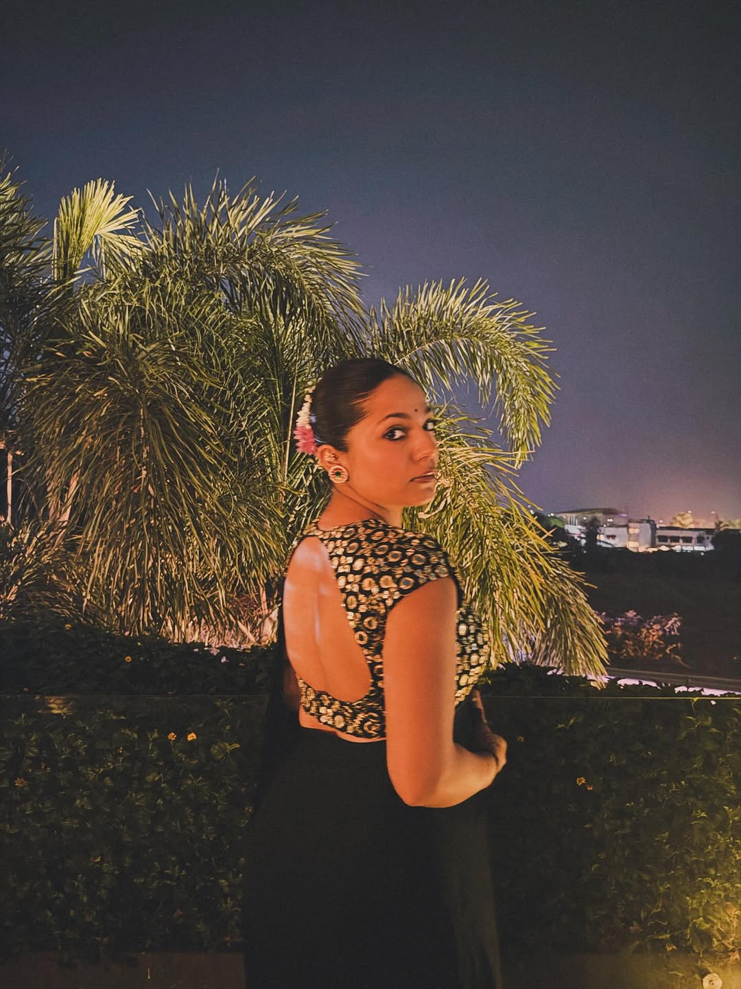 Regal Pachi Meena Blossom Necklace Set